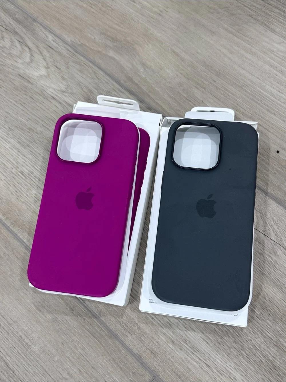 Magsafe iPhone 16 Pro Original‌ Silicone Magnetic Case Fuchsia Pink,Grey, white